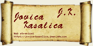 Jovica Kasalica vizit kartica